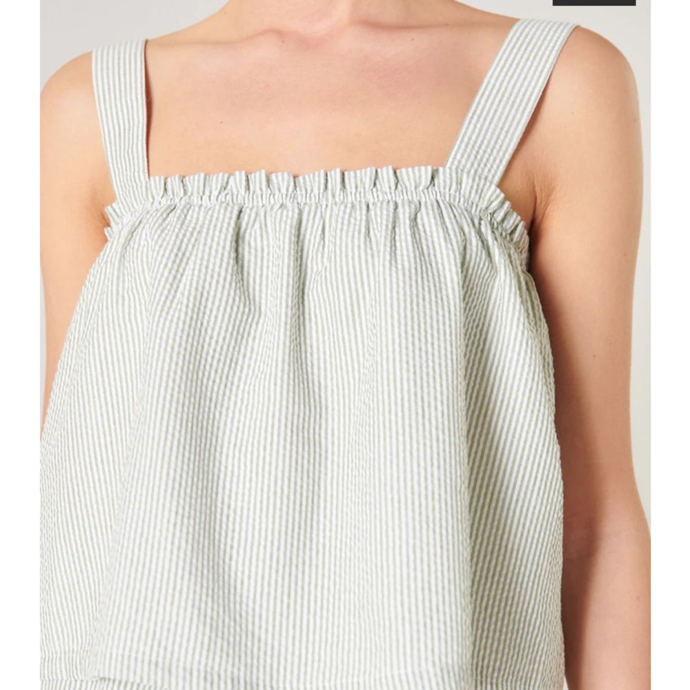 Sugar lips seersucker crop top.  Size S.  NWT